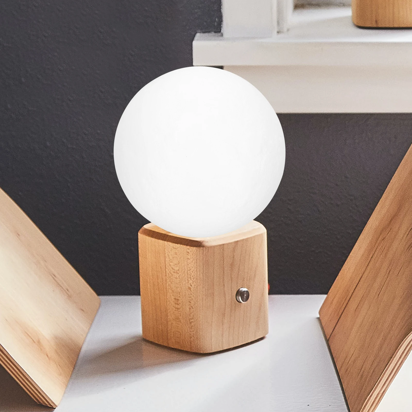 

3D Printed Moon Lampshade Stylish Table Light Cover Dustproof Plastic Lamp Shade Home Decoration Long Lasting Premium Material