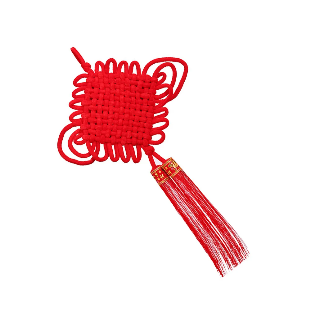 Pendentif à nœud chinois, décoration de Festival, pendentifs porte-bonheur, serviette en papier, ornement rouge