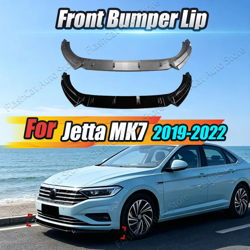 

MK7 Jetta Rear Diffuser Body Kits For Volkswagen Jetta MK7 2019 2020 2021 2022 Car Front Bumper Canard Lip Trim Lower Splitter