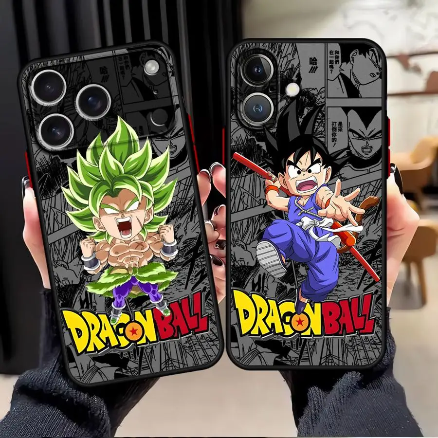Dragon Ball Broly Goku Hülle für iPhone 13 Mini 17 16 Pro Max 15 Plus 12 14 11 XS 17 Air 16e Rückseite Handyhülle