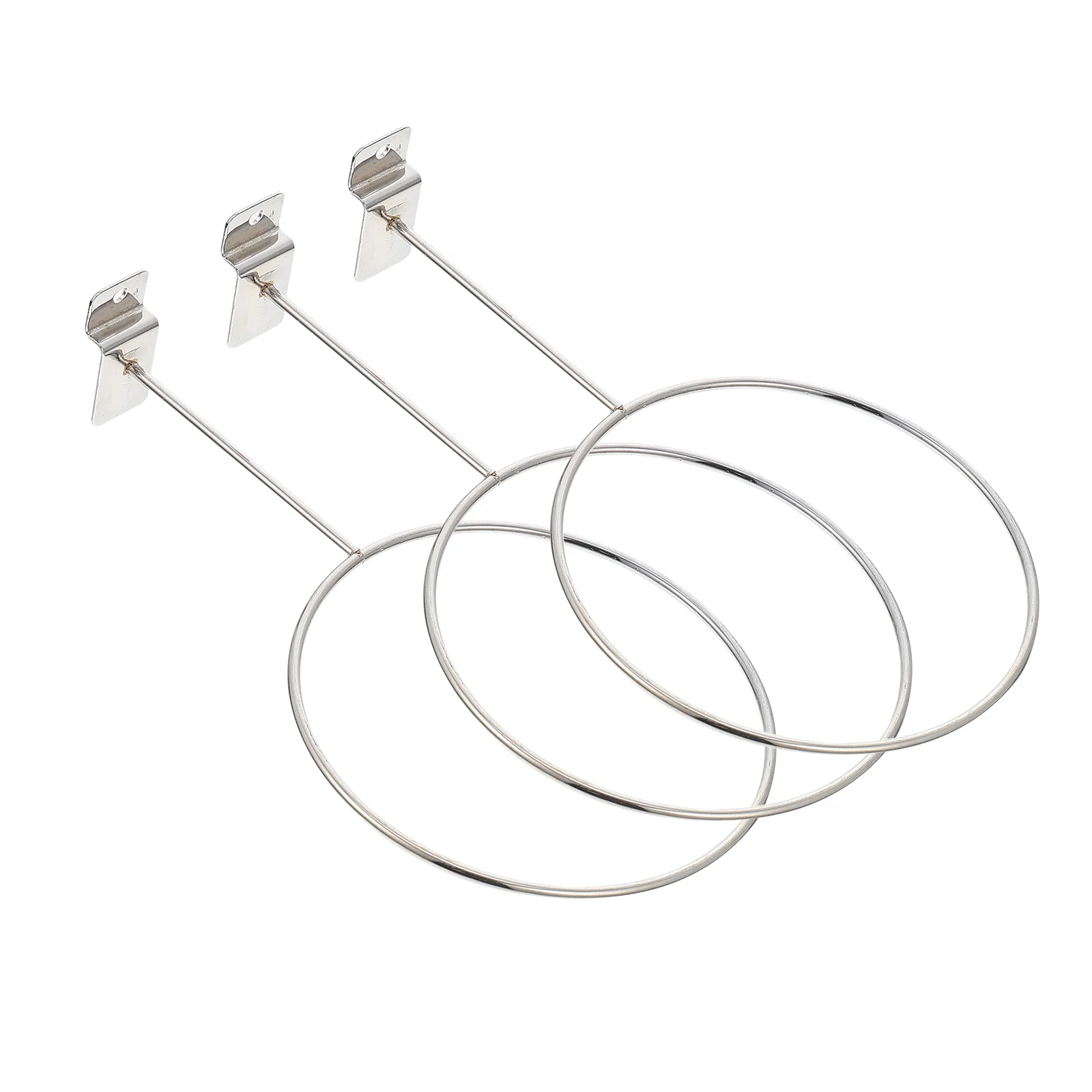 

3Pcs Basketball Holder Iron Mounted Rack Strong Balls Display Holder Easy Installation Basketball Storage for Mall Supermarket