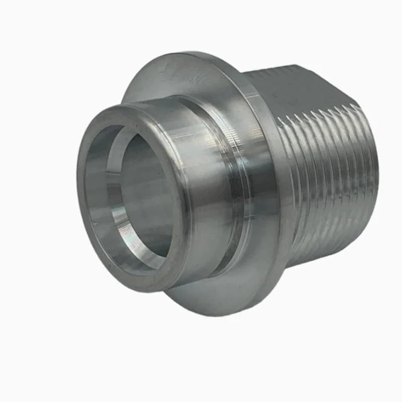 

Custom Components Used in Electronics and Machinery Stainless Steel Precision Machined Flange Threaded Joint