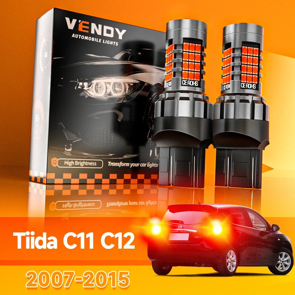 

2 шт. для Nissan Tiida C11 C12 2007-2015 светодиодный стоп-сигнал 2008 2009 2010 2011 2012 2013 2014 аксессуары Canbus
