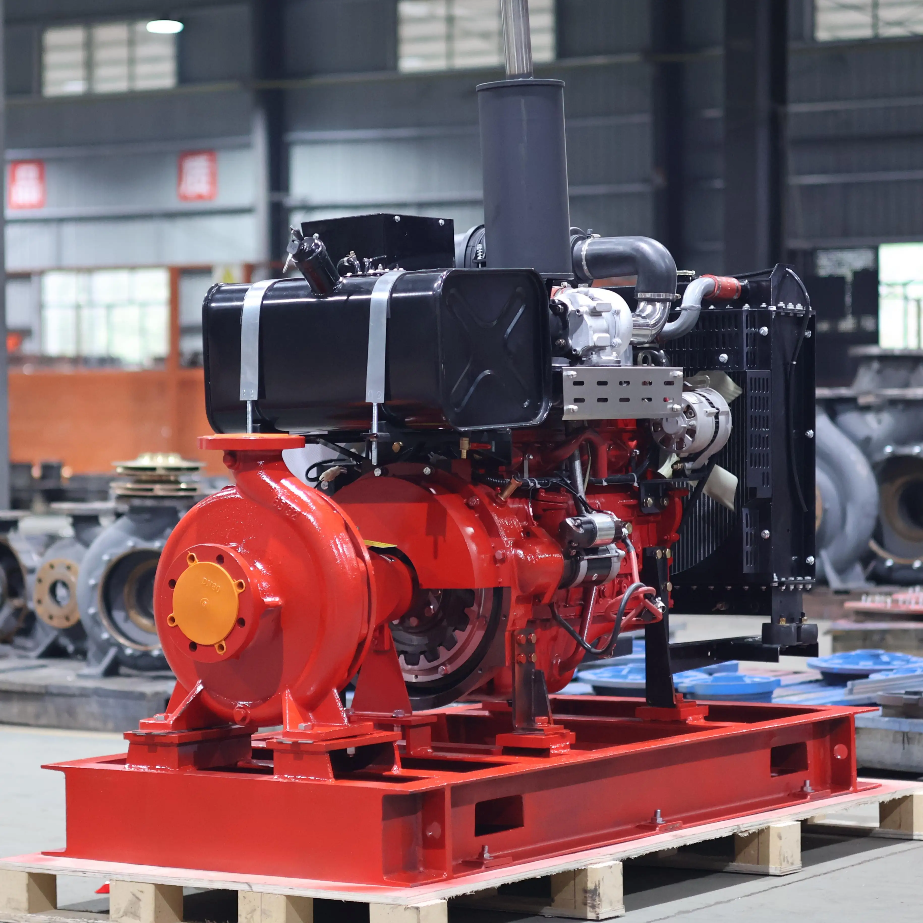 Diesel Engine High Pressure Stainless Steel Centrifugal Pump for Water Treatment Solutions OEM Irrigation Industrial Use 16 Bar