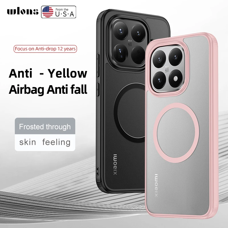 Voor Xiaomi MI 15T Pro Case Nieuwe Mode Frosted Ingebouwde Magnetische Anti-drop Cover Voor Xiaomi 15T schokbestendig Bumper Funda