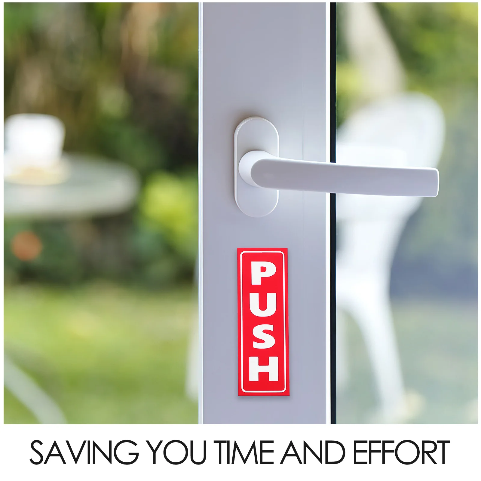 Autocollants en verre pour porte coulissante, 8 pièces, Installation facile, Design attrayant, Guide clair, matériau PVC Durable pour magasins et cafés