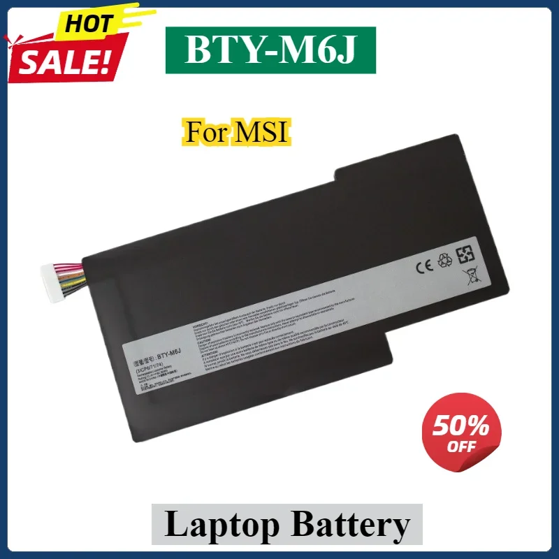 

BTY-M6J Laptop Battery For MSI GF63 GS63 GF75 GS73 WF65 WF75 WP75 WS63 MS-17B4 17F1 17B3 16W1 16R3 16R1 Creator 15M 17M A9SD