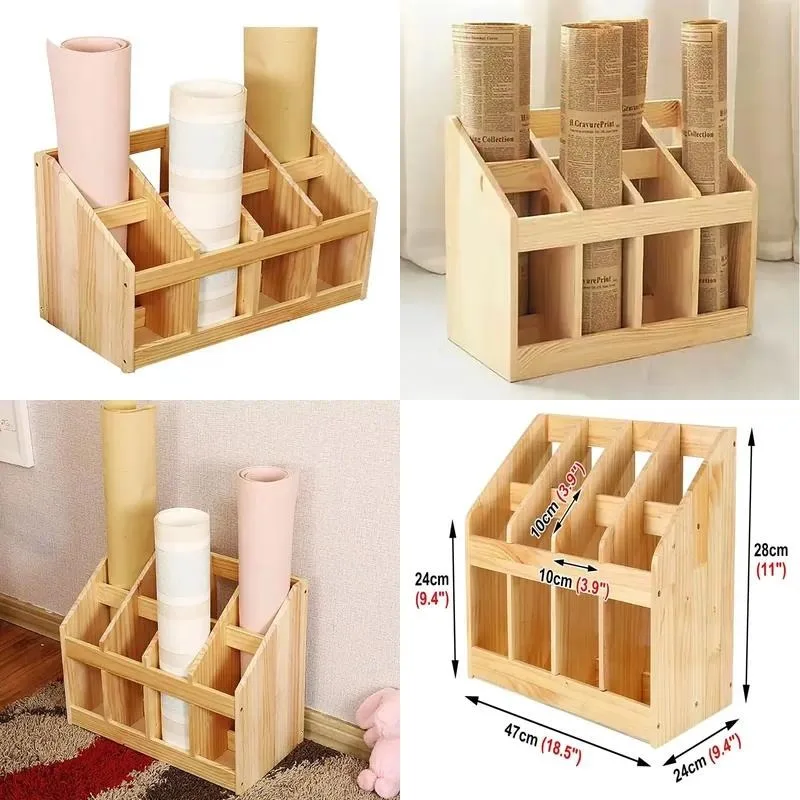 Wooden Yoga Mat Storage Rack Home Gym Organizer Stand Umbrella Holder Wall Mounted Shelf for Exercise Mats Fitness Equipment