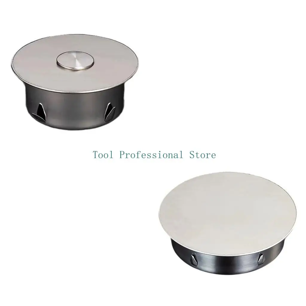 57QF Clog Easy PVC Pipe Cover Steel Odor Proof Drain Cap Adjustable Easy Installation Strong Drain Cover for Bathroom Use