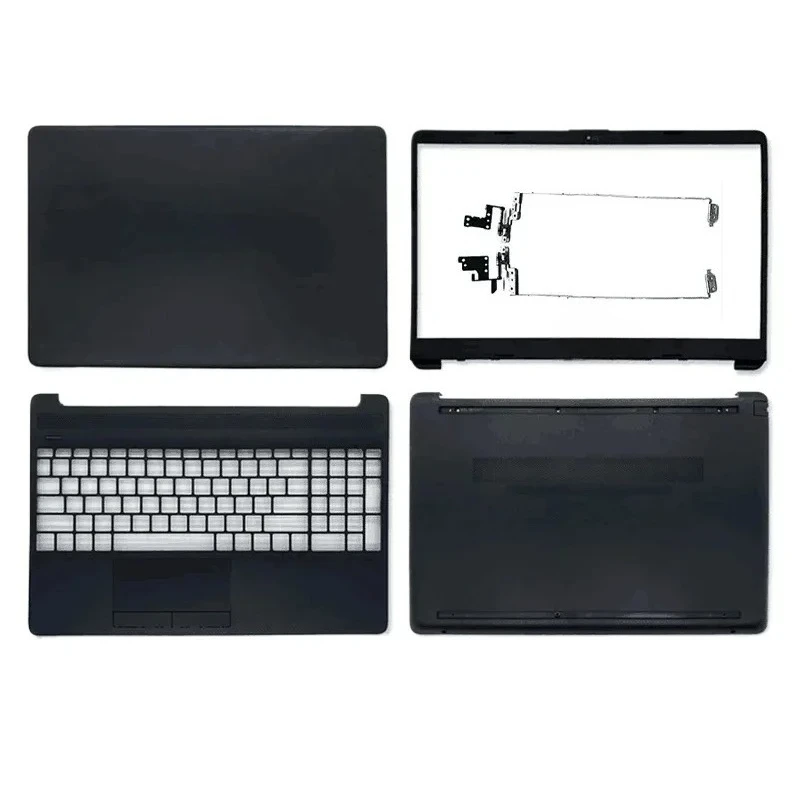 

New Cases For HP 15-DW 15S-DU 15S-DY 15S-DR TPN-C139 250 G8 Laptop LCD Back Cover Bezel Hinges Palmrest Bottom Case Black