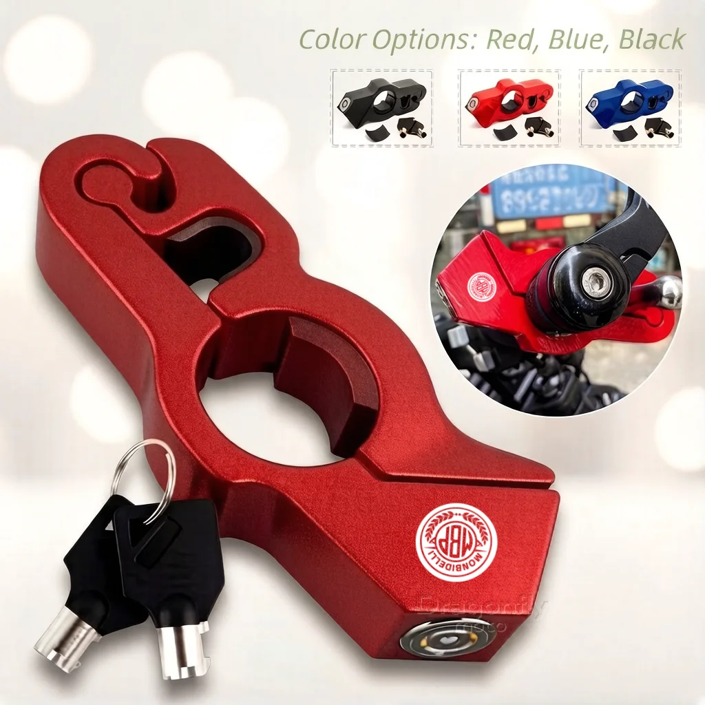 For Morbidelli T 1002 VX 502 250X 125X Motorcycle & Bicycle Handlebar Lock Heavy Duty Steel Anti-Theft Lock for Outdoor