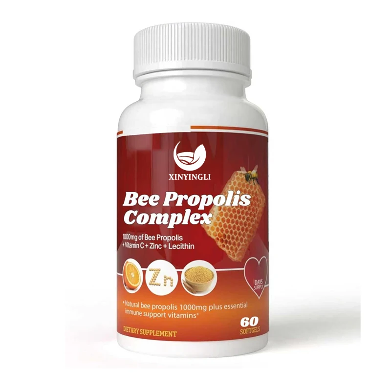 

Super Bee Propolis Complex contains Vitamin C and Zinc, 60 capsules