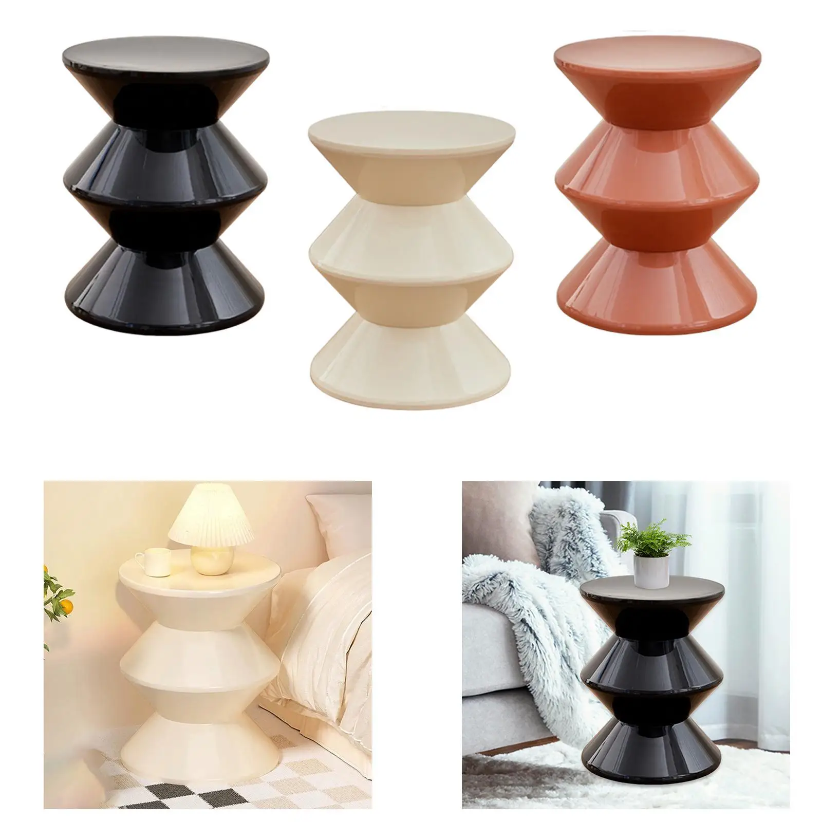 PP Песочные часы в форме дивана, табурет, боковой столик, тумбочка, торцевой столик, многоцелевой PP Песочные часы в форме дивана, табурет, боковой столик, тумбочка, торцевой столик, многоцелевой