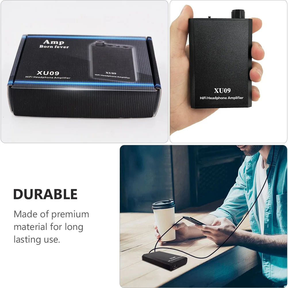 

Headphone Amplifier Earphone Music Player Sound Audio Portable H held Premium Material No Noise Ideal Gift Audio Enhancer