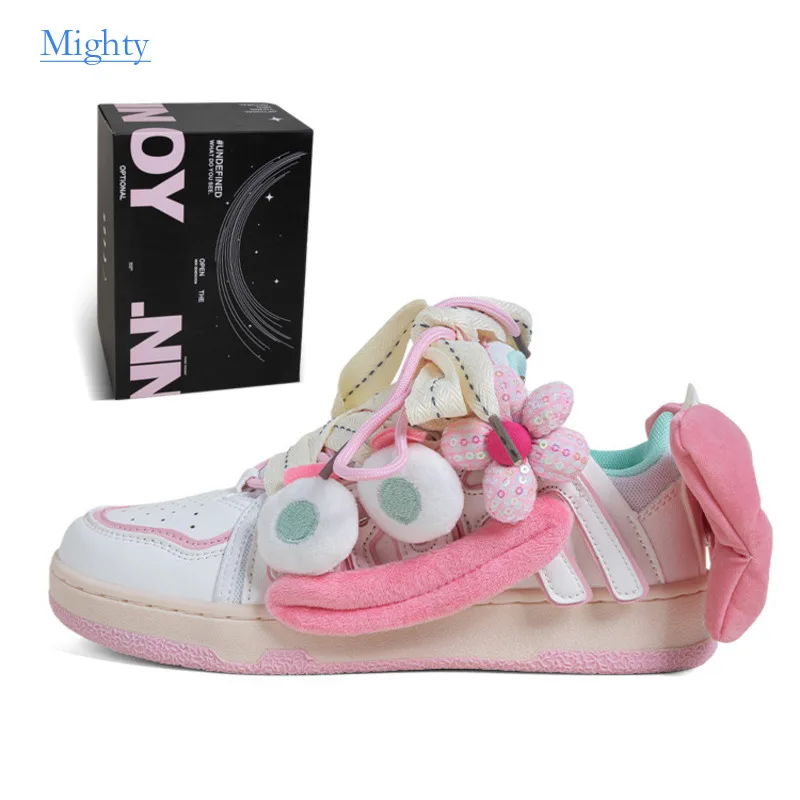 

OY.NN Style High Aesthetic Niche Board Shoes For Women In Autumn 2024 New Student Versatile Breathable Casual Small White Shoes