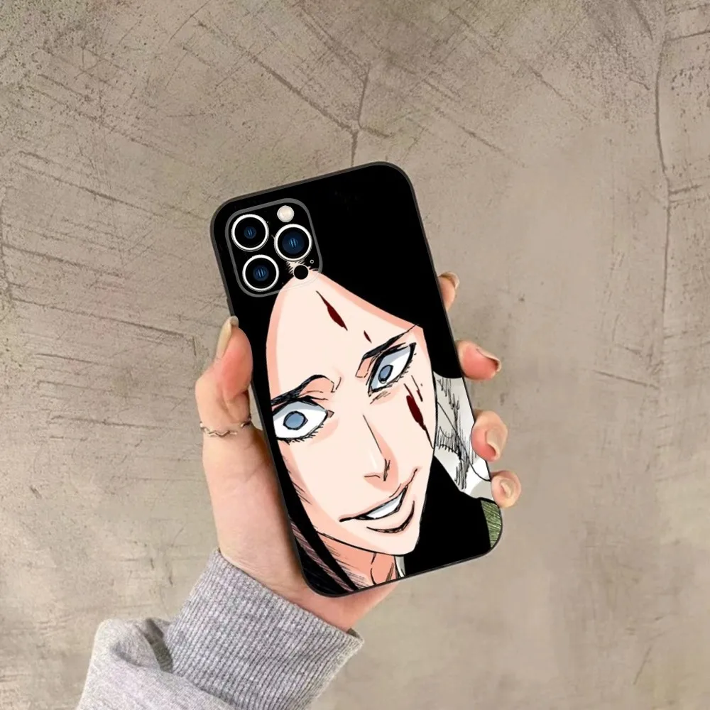 Retsu Unohana B-Bleachs Phone Case For iPhone 16,15,14,13,12,11,Plus,Pro Max,XS,X,XR,SE,Mini,8,7 Soft Silicone Black Cover