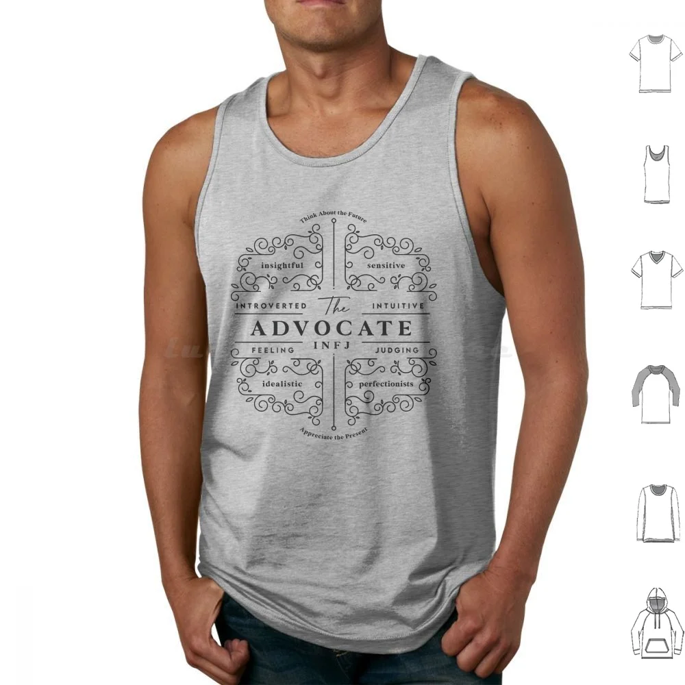 Infj Advocate Personality Type Traits Mbti Tank Tops Vest Sleeveless Infj Advocate 16 Personalities Introverted Intuitive