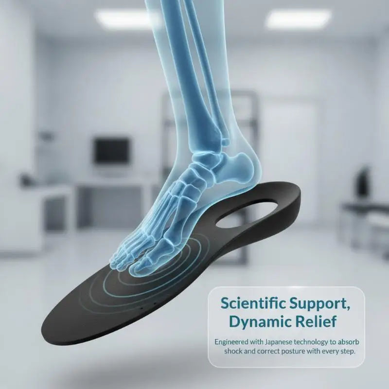 Orthotic Insoles 2 Pairs Lightweight Design for Flat Feet O-Shaped Legs Plantar Fasciitis Relief Unisex Fit Running Shoes