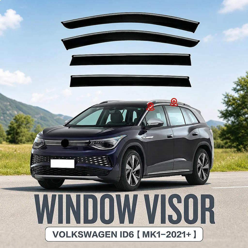 

For VOLKSWAGEN ID6 2021+ Car Window Visor Rain Sun Shade Awning Side Windshield Auto Accessories