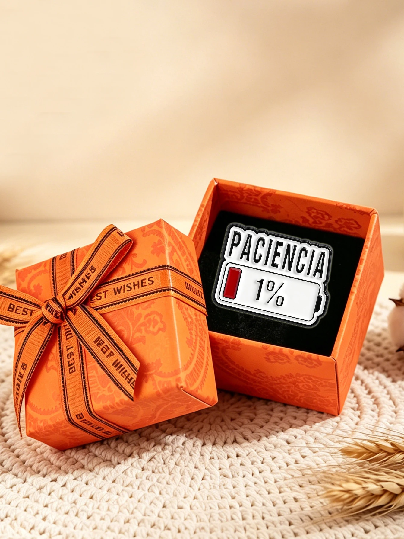 1 Piece of Fun Spanish-Themed Enamel Pin with the Phrase 