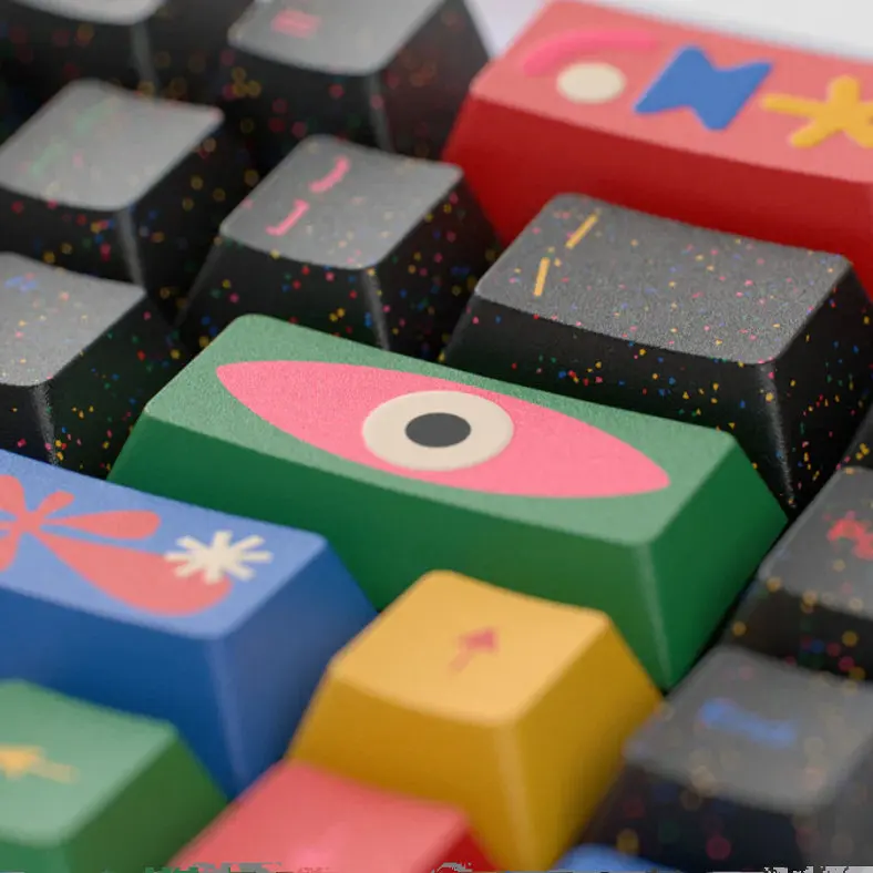 Original keycap height PBT five-sided sublimation mechanical keyboard customized full set