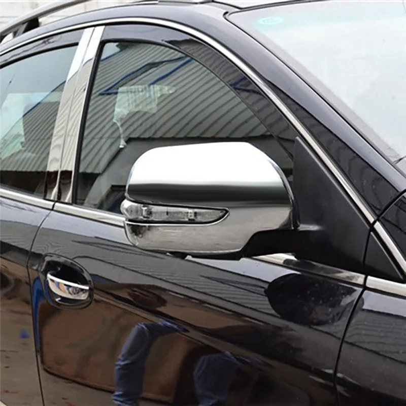 

1Pair Car Rearview Mirror Cover Trim For Luxgen 7 SUV U7 2011-2017 Side Wing Mirror Chrome Decorative Protective Caps-A65M