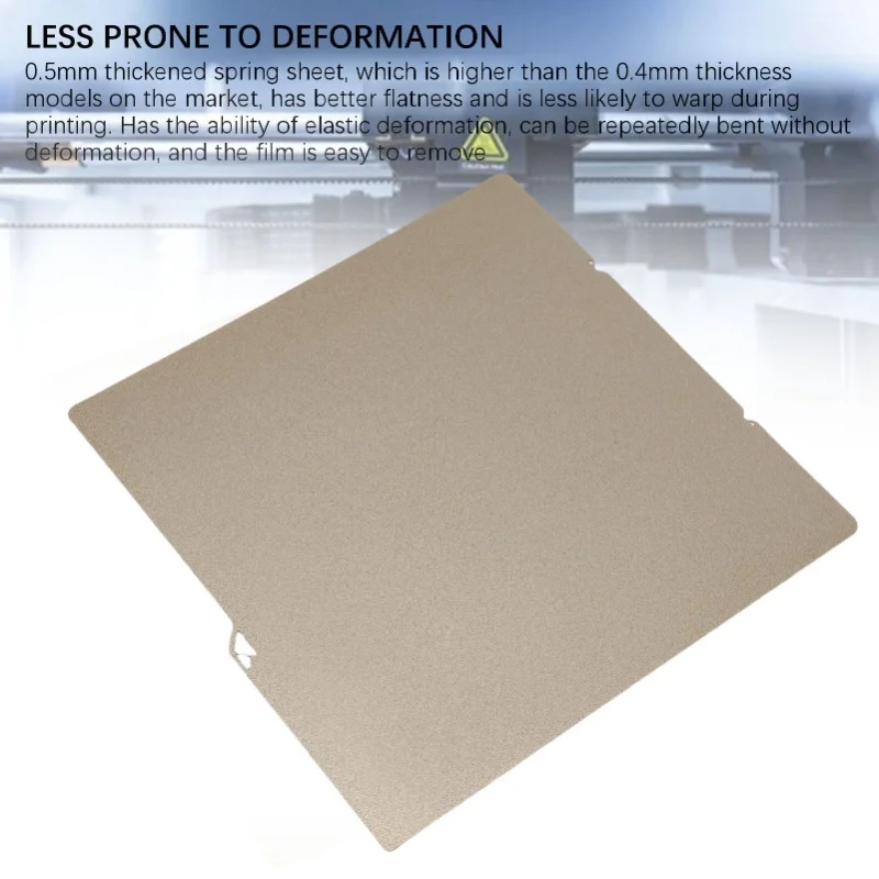 Double Side PEI Build Plate Fit For Kobra S1 S1 Combo 3D Printer Textured Print Bed Platform 264x276mm 0.8mm Thick Gold