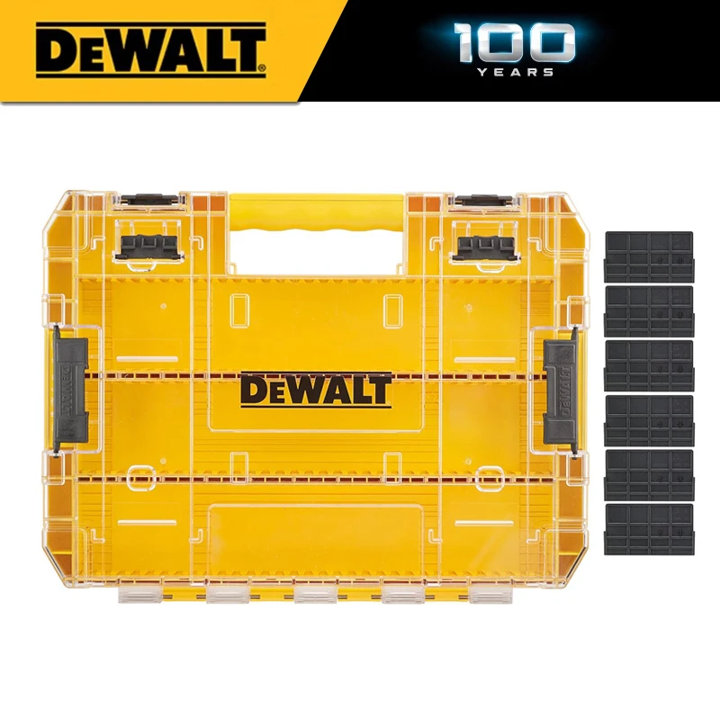 DEWALT Tool Oversized Parts Box Stackable Divider Drill Bit Batch Clip Organizer NO.DT70839 case box  tool box storage