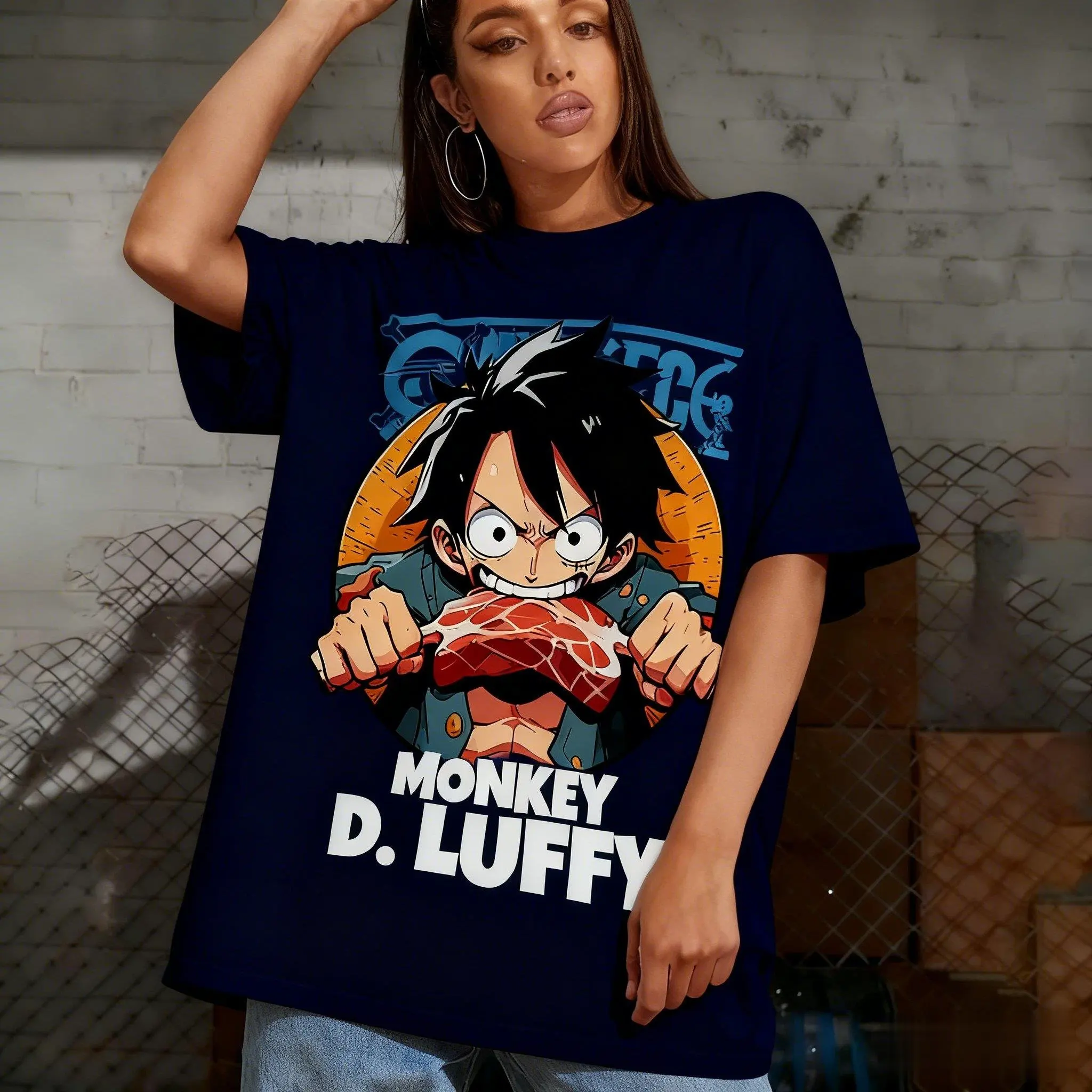 قطعة واحدة أنيمي لوفي تي شيرت الرجال النساء القطن قصير الأكمام الصيف بلايز 2026 الجرافيك المحملة ملابس الشارع الشهير المتضخم Y2k الملابس #1