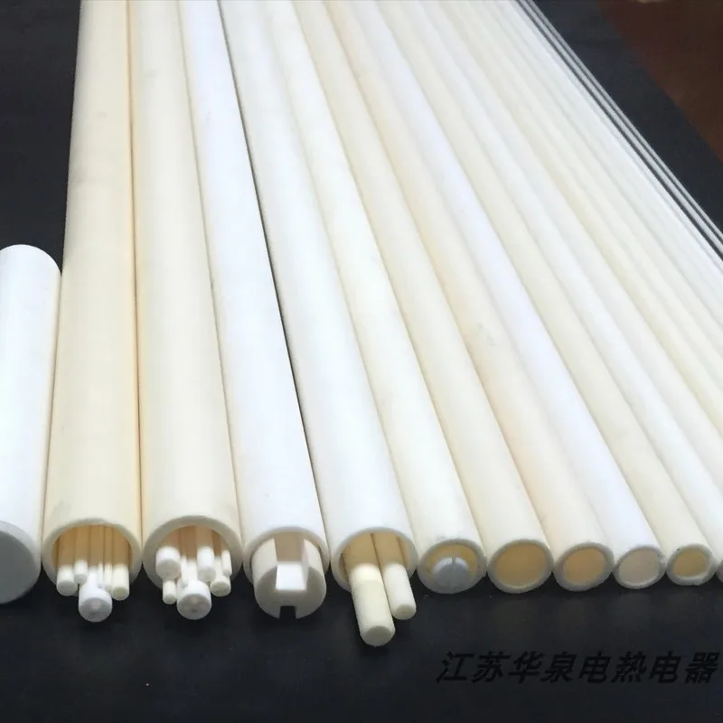 Isolamento Tubo Cerâmico Oco Resistente a Altas Temperaturas Óxido de Alumínio id Proteção Termopar 02520 mm
