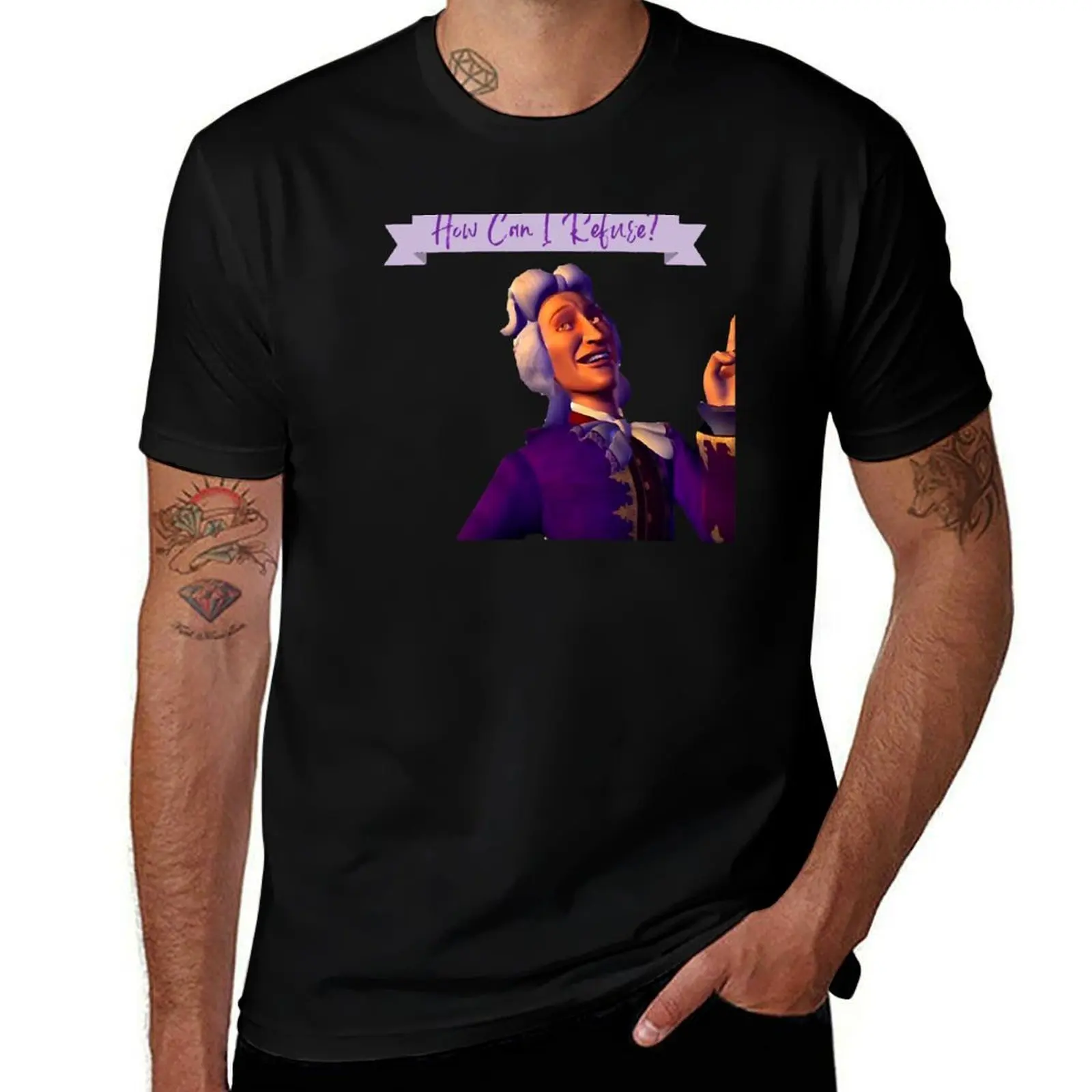 How Can I refuse - Preminger T-Shirt Classic Print Short Sleeve Shirt T-Shirt