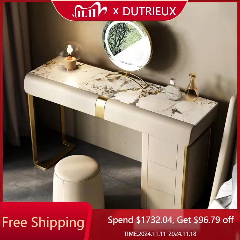 

Makeup Bedroom Wooden Dresser Sets Luxury Salon Natural Storage Drawer Mirrors Dressers Girls Tocador Maquillaje Home Furniture