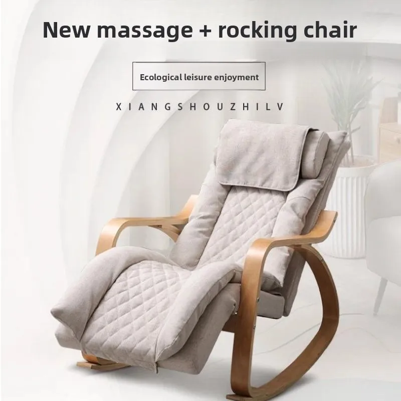 Multifunctional Small Intelligent Massage Rocking Chair, Home Office Lunch Break Recliner Sofa, Adjustable Relaxing Massage