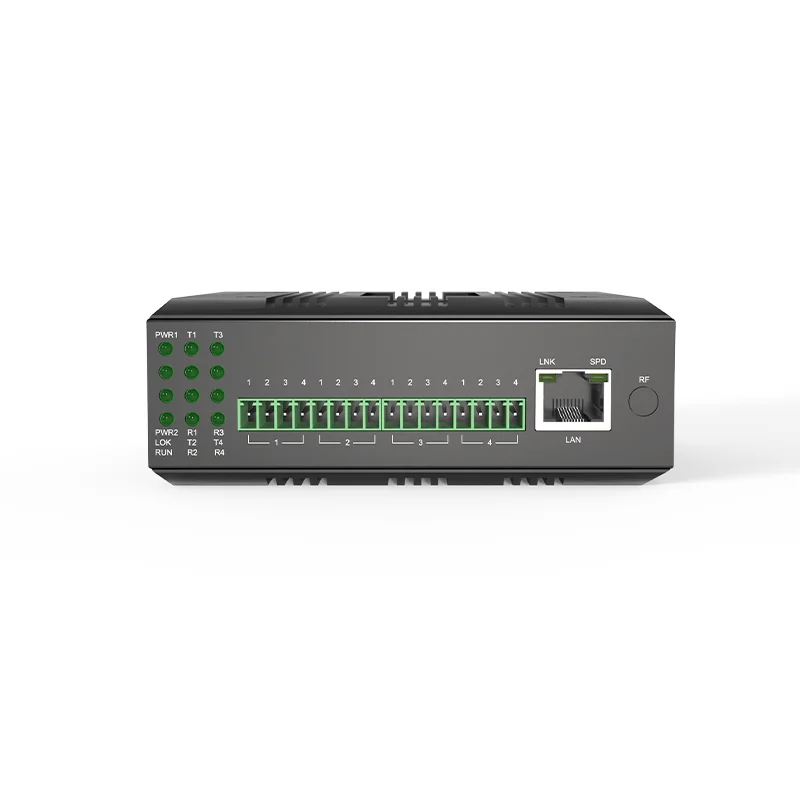 산업용 Din Rail 1-8 채널 채널 Dry Contact Closure over Ethernet 변환기 DI/DO/AI/AO