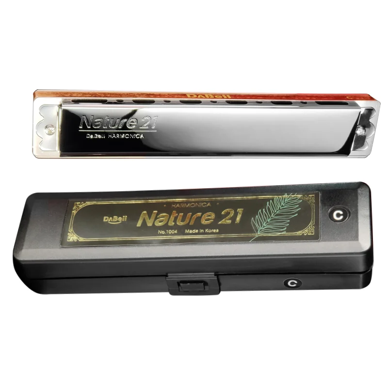 

DABELL Harmonica Tremolo Harp Nature 21 Holes No. 1004 Mouth Organ Prefessional Armonic Maple Wood Comb Musical Instrumentos