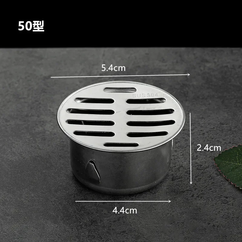 304 Stainless Steel Balcony Roof Round Large Displacement Anti-blocking Floor Drain Outdoor Rain Bucket Drainage Floor Drain