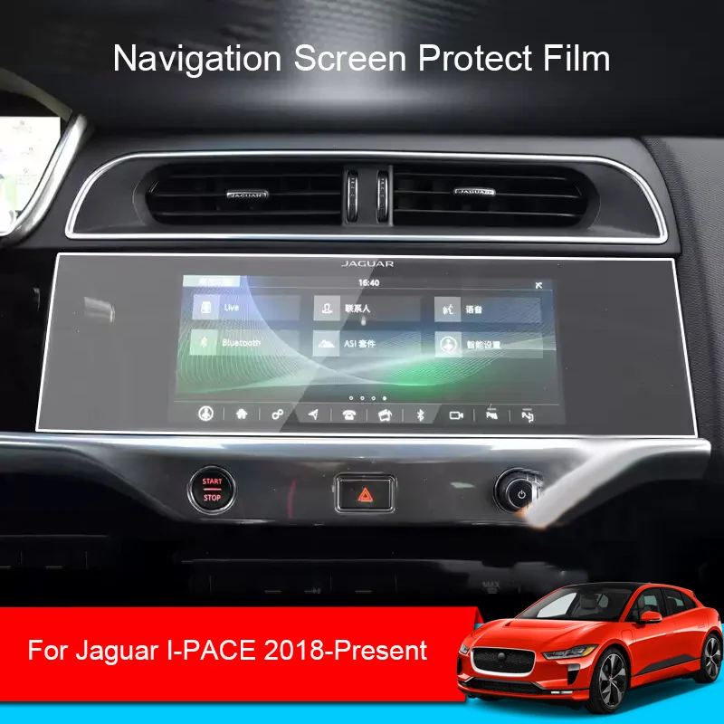 

Car GPS Navigation Screen Protect Glass Film For Jaguar I-PACE 2018-Present Auto Dashboard Display TPU Sticker Accessory