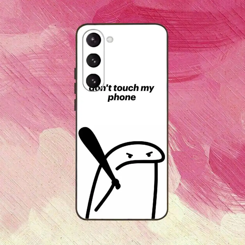 No toques mi funda de teléfono para Samsung Galaxy A73,A72,A71,A70,A53,A52,A51, otras fundas negras suaves