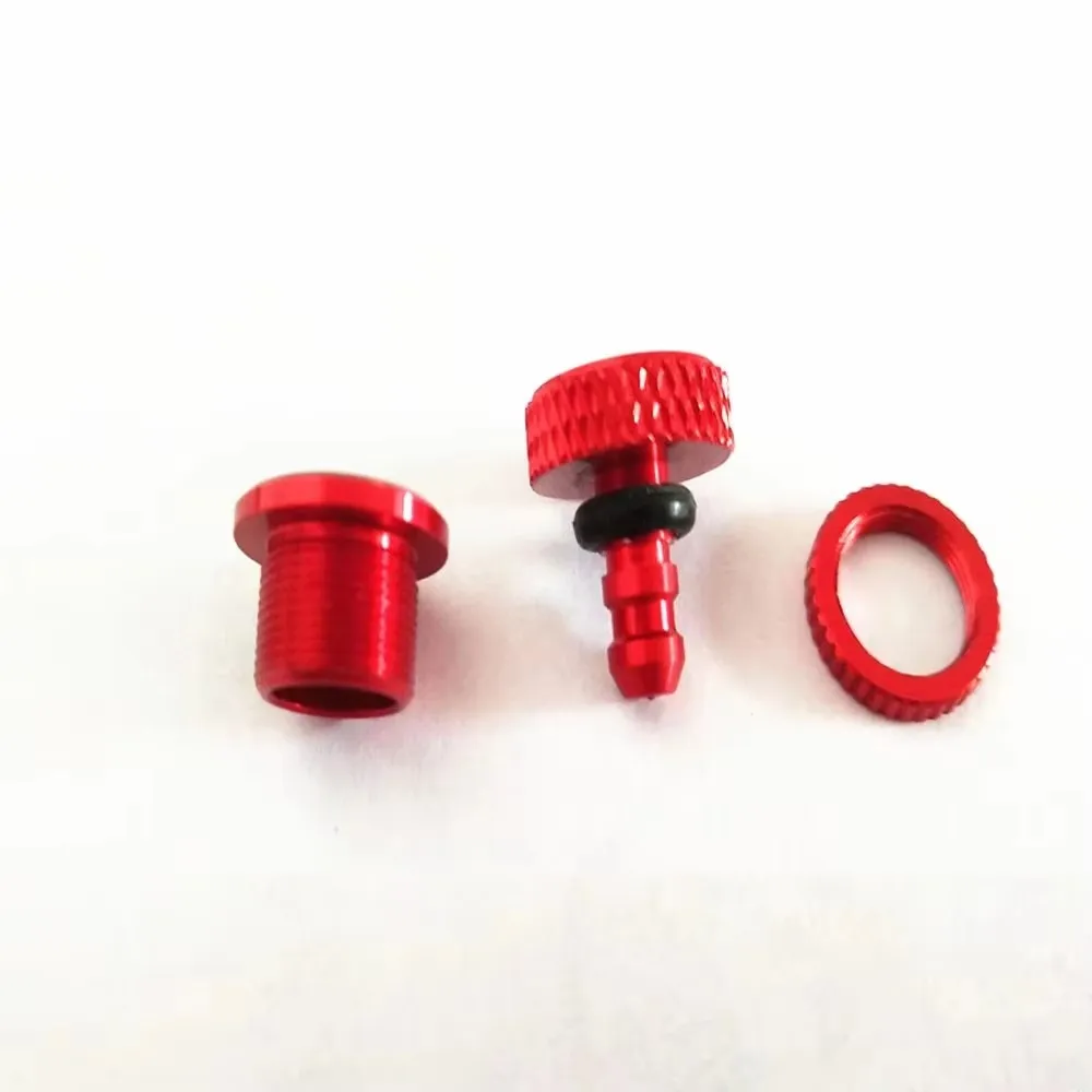 1 個アルミ燃料パイププラグドットフィラーガスグローキャップブルーレッドゴールドノズル RC ニトロ飛行機色の部品
