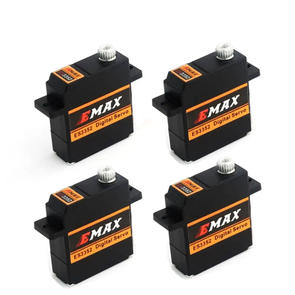 4PCS EMAX ES3352 12.4g Mini Metal Gear Digital Servo for RC Airplane Suitable For JR Plug Type