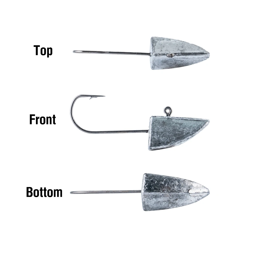 10PCS Jig Köpfe Haken 0,5g-10g Blei Kopf Angelhaken Salzwasser Wurm Haken High Carbon Stahl Weicher köder Haken Angelgerät – Detail 6