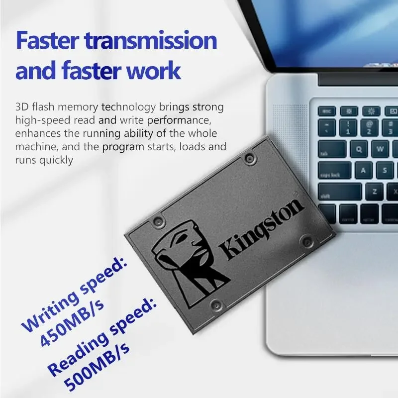 Imagem -06 - Kingston-ssd Interno A400 Unidade de Estado Sólido 960gb 480gb 240gb 120gb 25 Polegadas Sata Iii Hdd para Laptop Desktop pc