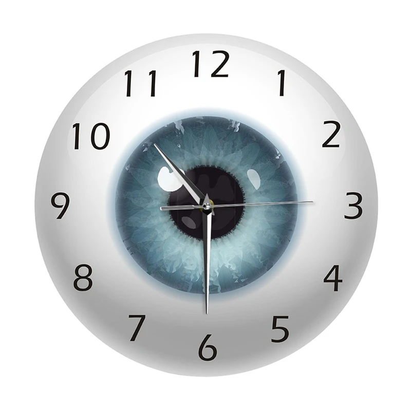 

The Eye Eyeball With Beauty Contact Pupil Core Sight View Ophthalmology Mute Wall Clock Optical Store Novelty Wall Watch