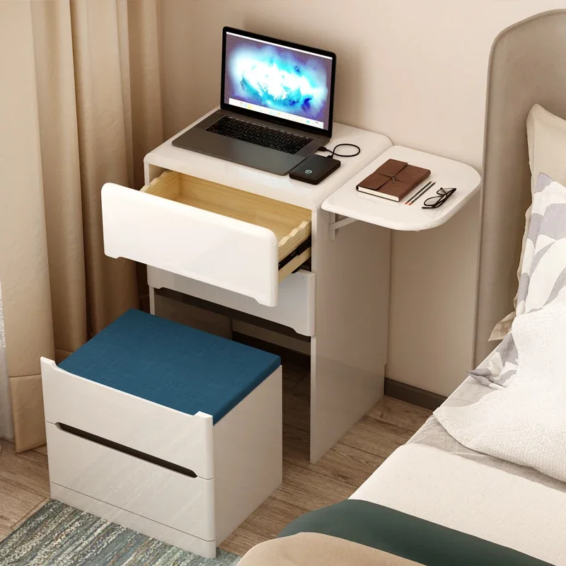 Mobile Bedside Table Modern Storage Luxury Bedside Table White Corner Cabinet Comodini Camera Da Letto Furniture Living Room