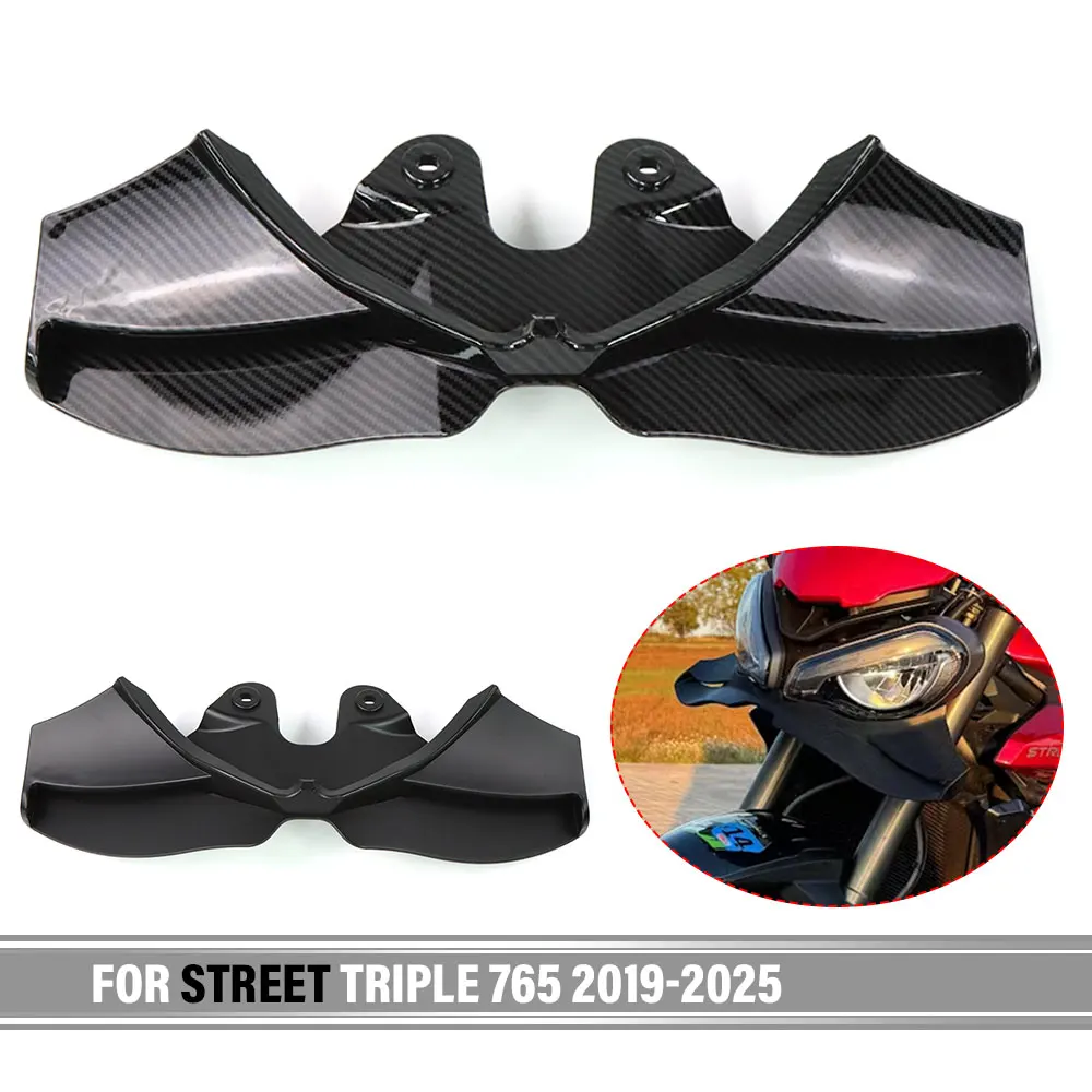 

ДЛЯ STREET TRIPLE 765 2019-2025 2024, переднее колесо мотоцикла, клюв, носовой конус, комплект переднего спойлера, аксессуары, крылышко, аэродинамическое крыло