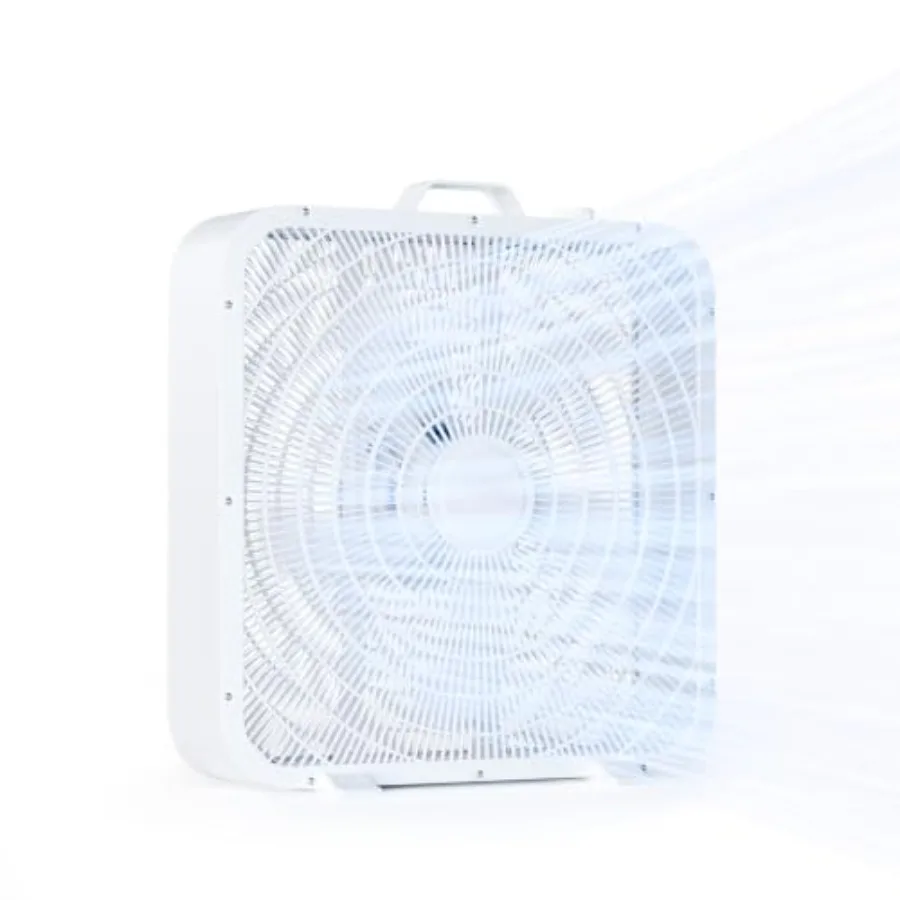 20 Inch with Carry Handle, Portable Powerful and Quiet 3-speed with Protection Net, Durable 70W Lightweight for Bedroom, Commer