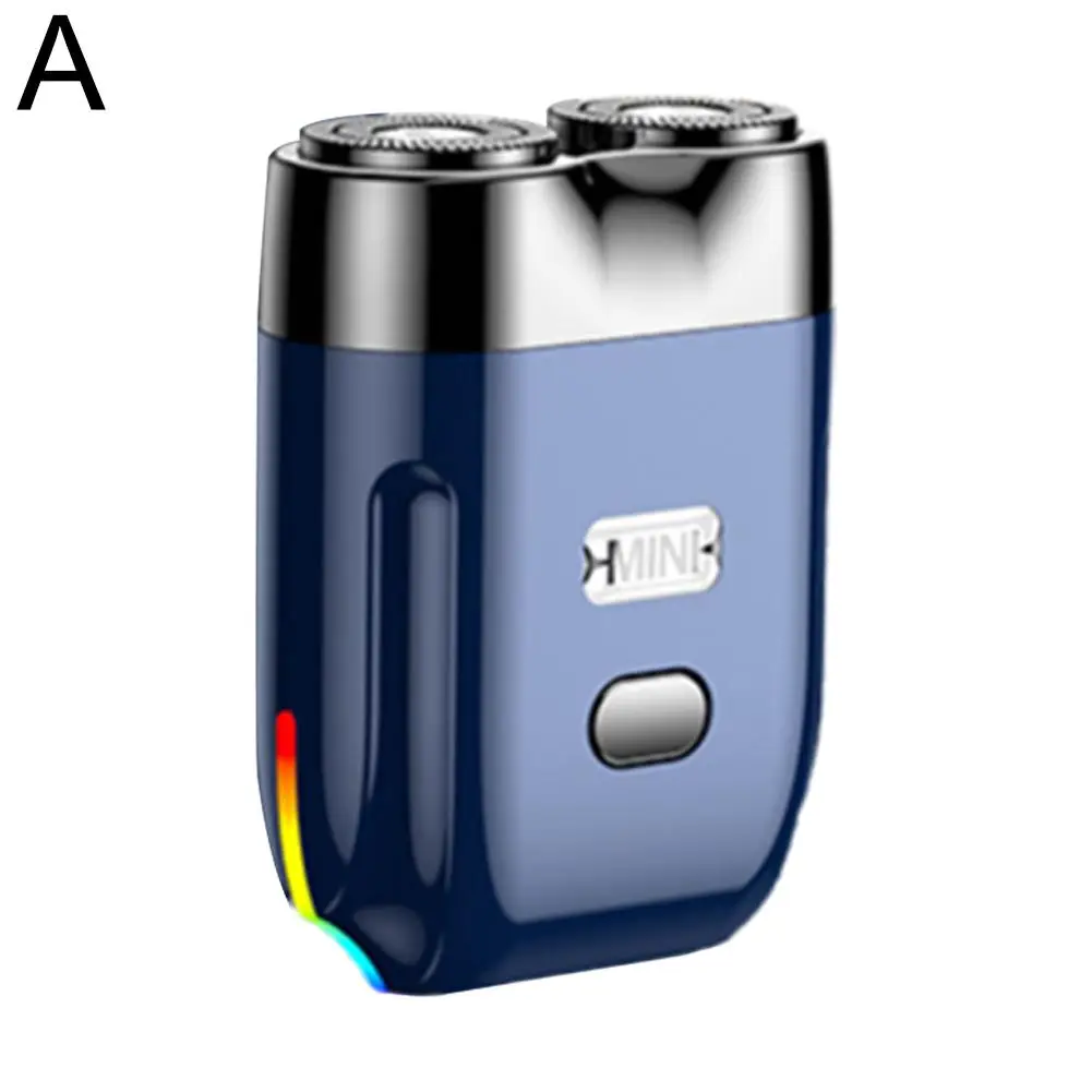 Новая маленькая бритва, портативная водостойкая бритва, дорожная компактная бритва, бритва для бритья, USB-бритва, зарядка, электрическая мужская карманная бритва C7O6