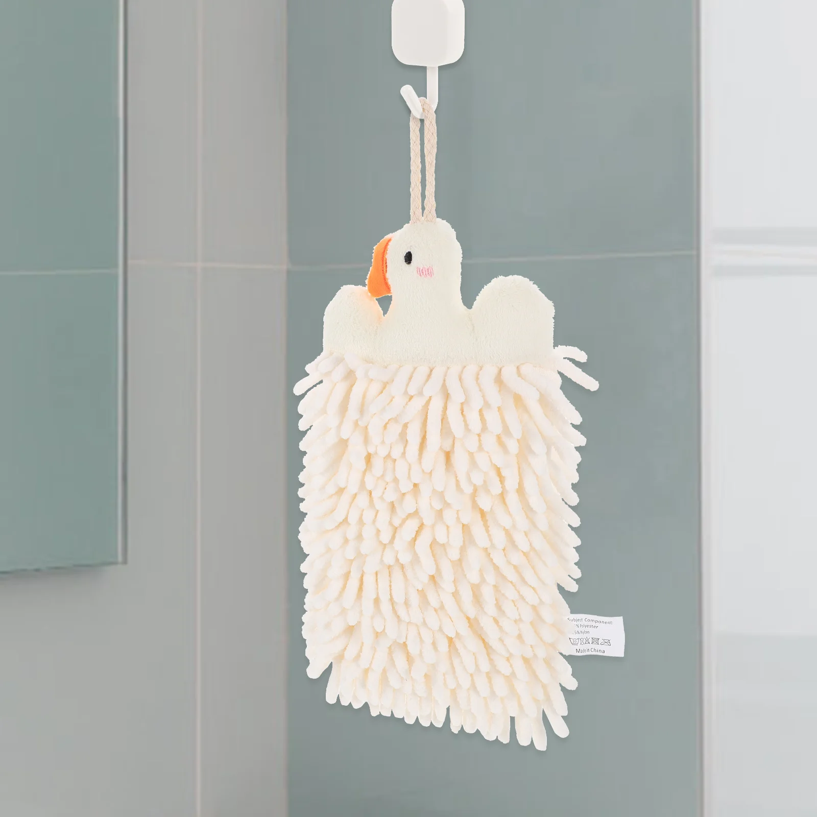 مناشف يد من الشنيل سريعة الجفاف ماصة مع حلقة تعليق للحمام والمطبخ والمنزل للاستخدام مجموعة مناشف متعددة الاستخدام #5