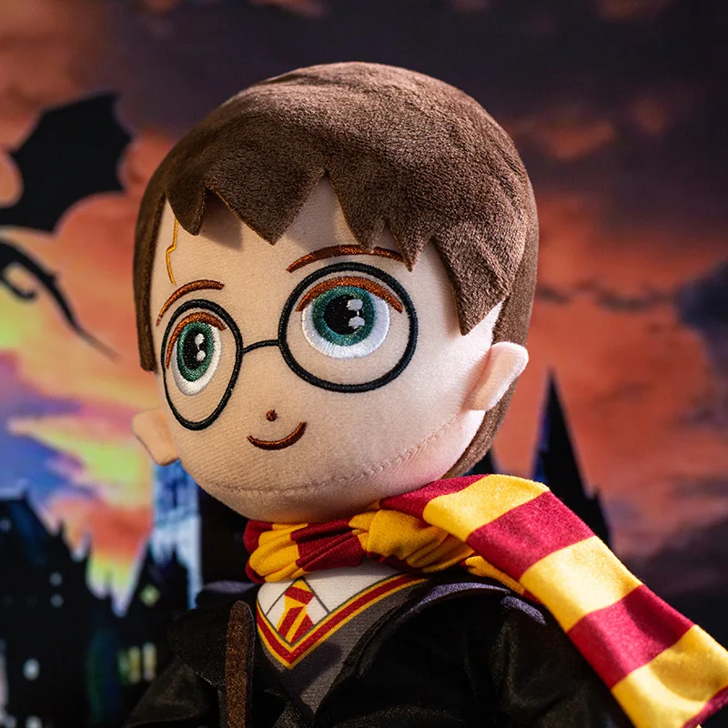 لعبة هاري بوتر اللطيفة من القطيفة دمية كاواي هاري بوتر مع وشاح وبومة ناعمة محشوة لهدايا عيد الميلاد للأولاد والبنات #3
