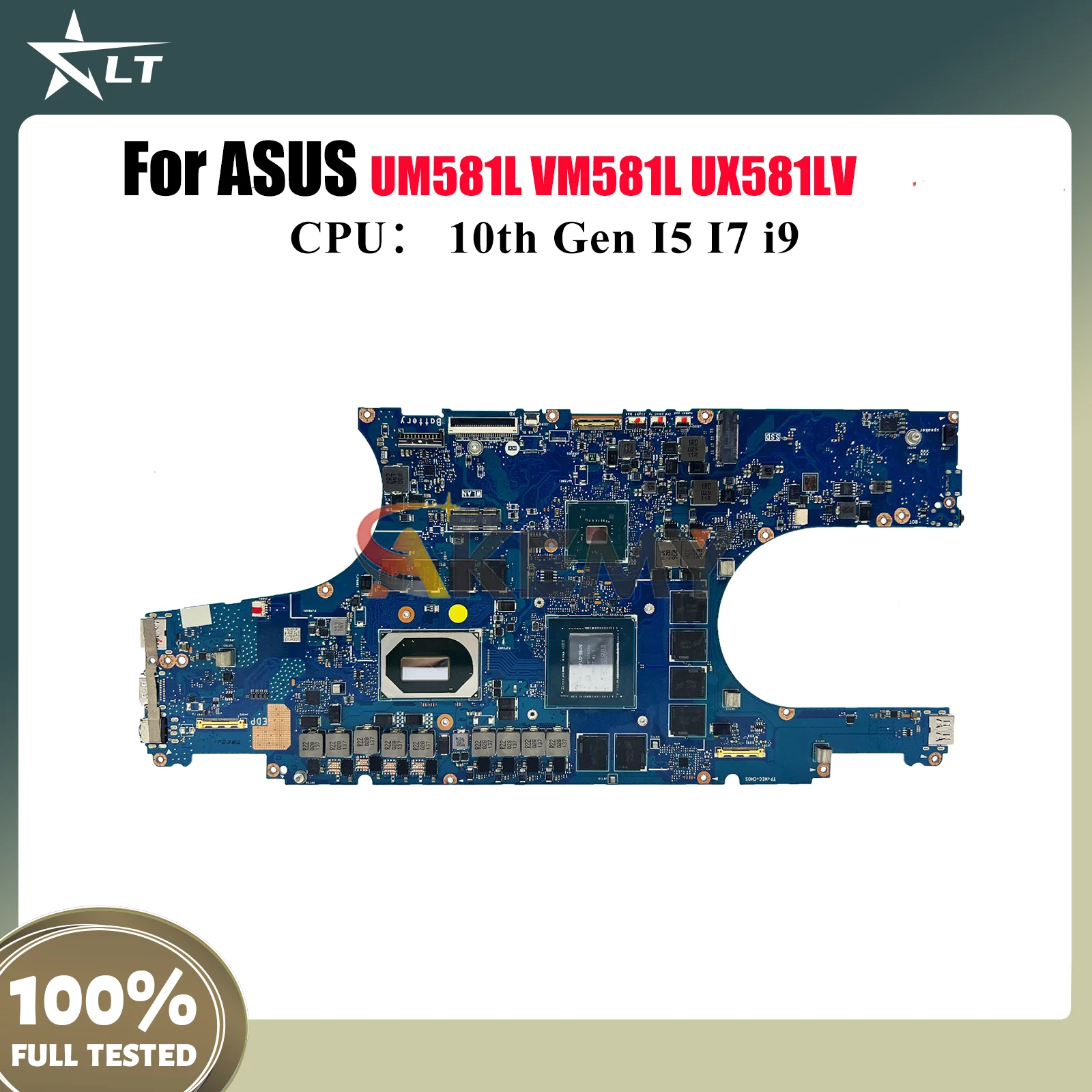 

UX581LV Материнская плата для ноутбука ASUS ZenBook UX581LS UM581L UX581LU UX581LV VM581L UX581 Материнская плата для ноутбука с процессором I5 I7 i9 stk